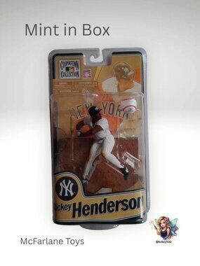 Rickey Henderson McFarlane Figure Yankees Cooperstown Collection MIB Sealed ⚾